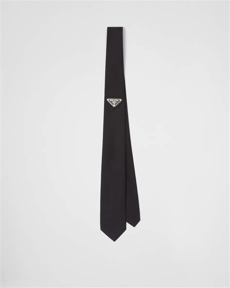 prada milano black label ties|Prada silk ties.